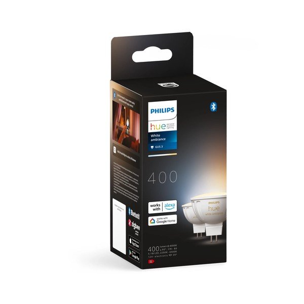 Lemputės 2 vnt. 5 W GU 5,3, White ambiance – Philips Hue-image-2