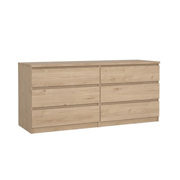 Natūralios spalvos šoninė spintelė iš ąžuolo 154x70x50 cm Naia – Tvilum-image-3