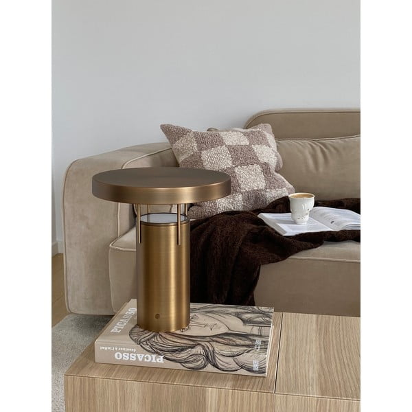 Stalinis šviestuvas bronzinės spalvos LED su pritemdymo funkcija (aukštis 28 cm) su metaliniu gaubtu BringMe – Hübsch-image-2