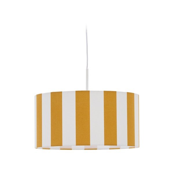 Geltonos spalvos/baltos spalvos vaikiškas šviestuvo gaubtas ø 40 cm Ciral – Kave Home