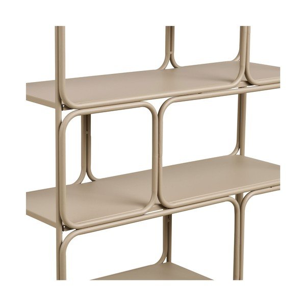 Smėlio spalvos iš metalo kelių aukštų sieninė lentyna 48 cm Lanciano – House Nordic-image-4