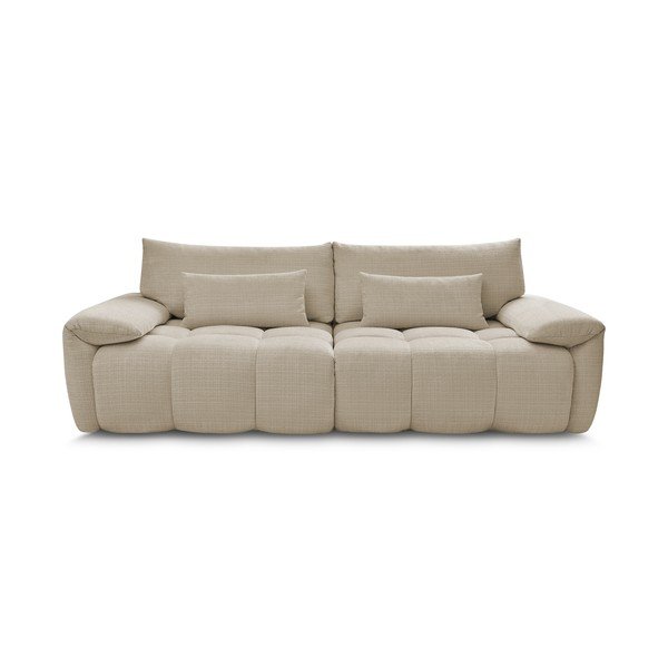 Smėlio spalvos iš šenilinio audinio sofa 264 cm Ivane – Bobochic Paris