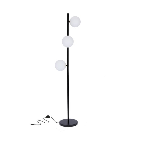 Juodas grindų šviestuvas (aukštis 150 cm) Kama - Candellux Lighting