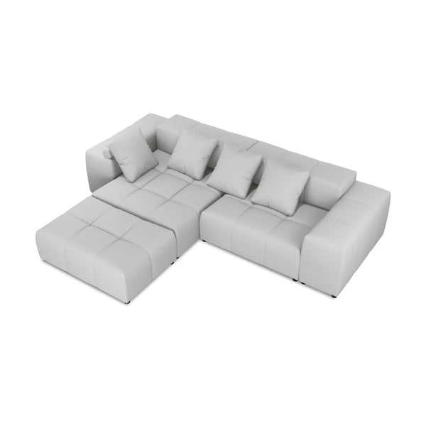 Pilka kampinė sofa (kintama) Rome - Cosmopolitan Design-image-3