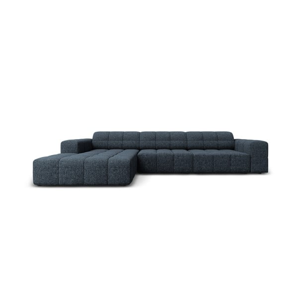 Kampinė sofa mėlynos spalvos (su kairiuoju kampu) Chicago – Cosmopolitan Design