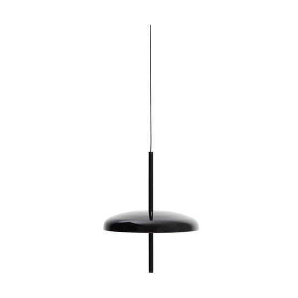Juodos spalvos lubinis šviestuvas LED su pritemdymo funkcija ø 16 cm su metaliniu gaubtu Porte – Kave Home