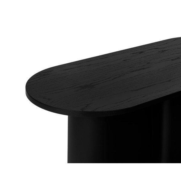 Juodos spalvos kavos staliukas su ąžuolo dekoro stalviršiu 50x115 cm Looi – noo.ma-image-4