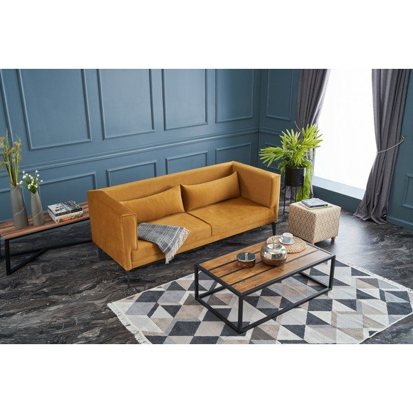 Sofa geltonos spalvos 197 cm Ardosa – Artie-image-4