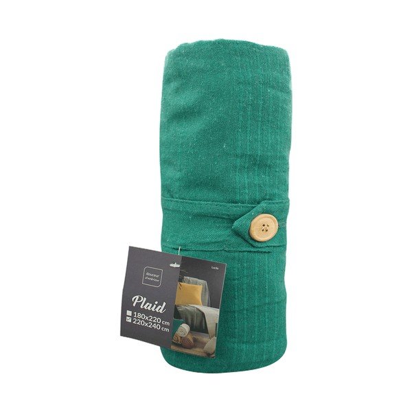 Žalsvai mėlynos spalvos lovatiesė 220x240 cm Lucile – douceur d'intérieur-image-3