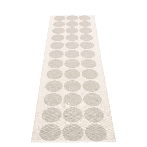 Smėlio spalvos/kreminės spalvos lauko kilimas 70x240 cm Hugo Linen Vanilla – Pappelina-image-2