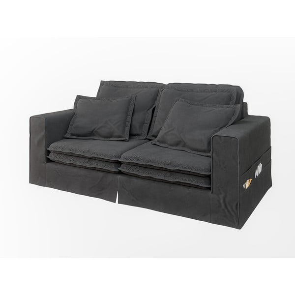 Antracito spalvos sofa 196 cm Nora – Ropez-image-2