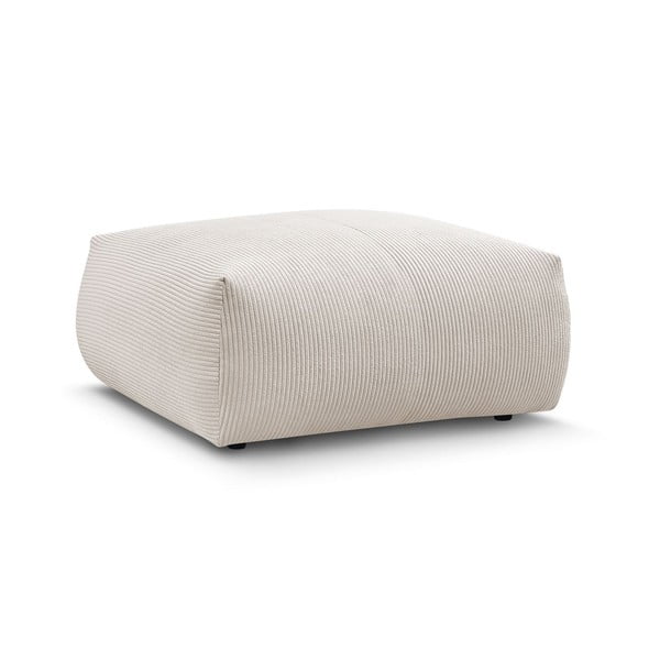 Iš kordinio velveto taburetė kreminės spalvos Voltaire – Bobochic Paris-image-3