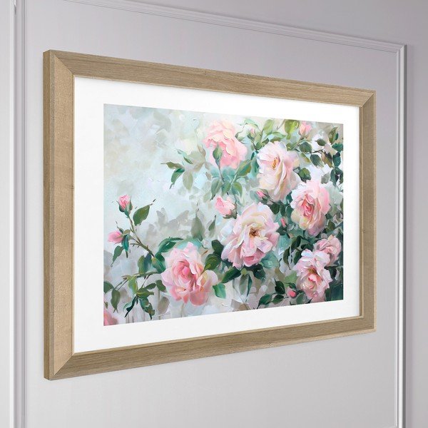 Spausdintas paveikslas su rėmeliu 75x56 cm Blooming Roses – Styler-image-3