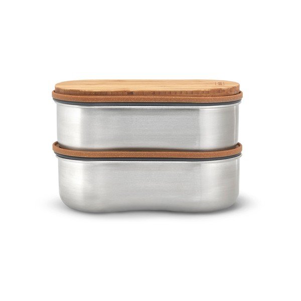 Padalintas pietų dėžutė 2x dėžės Bento – Black + Blum-image-1