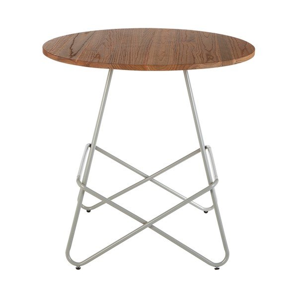 Iš guobos masyvo apvalios formos valgomojo stalas ø 80 cm District – Premier Housewares-image-4