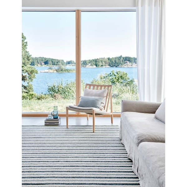 Žalios spalvos/kreminės spalvos lauko kilimas 70x240 cm Teo Sage – Pappelina-image-1