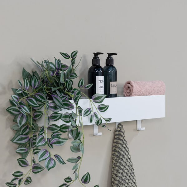 Sieninė baltos spalvos iš plieno vonios lentyna Multi – Spinder Design-image-3