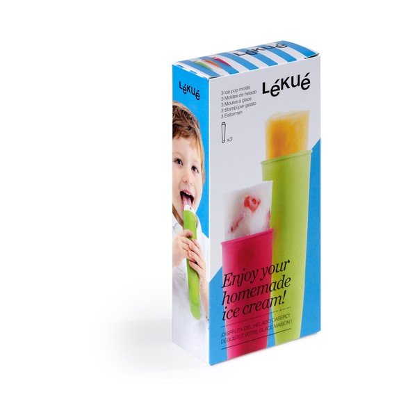 3 silikoninių ledinukų formelių rinkinys Lékué Pop-image-2