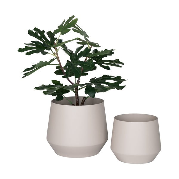 Iš metalo gėlių vazonų dangteliai 2 vnt. ø 25 cm Trofa – House Nordic-image-2