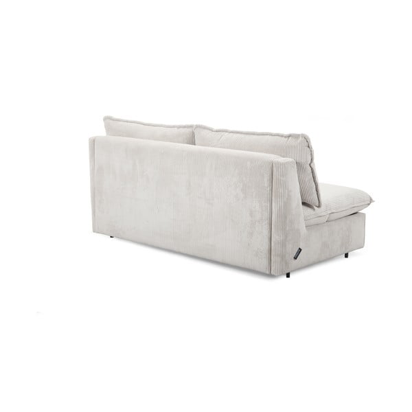 Iš kordinio velveto sulankstoma sofa smėlio spalvos 184 cm Isadora – Bobochic Paris-image-3