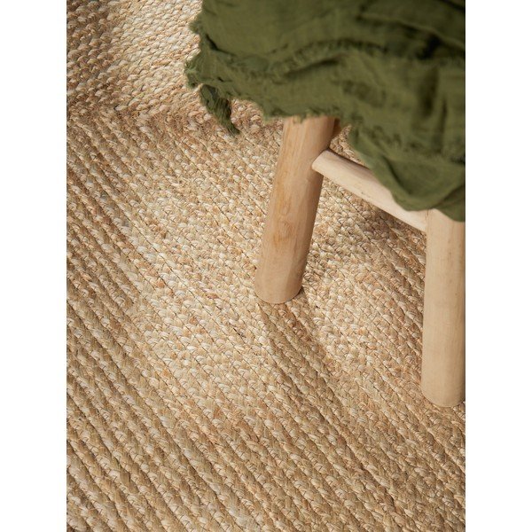 Apverčiamas/rankų darbo kreminės spalvos/natūralios spalvos iš džiuto kilimas 80x150 cm Looma – Hanse Home-image-3
