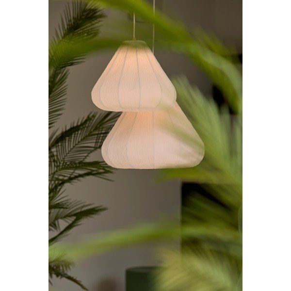 Kreminės spalvos kabantis šviestuvas ø 10 cm su popieriniu gaubtu Sarella – Light & Living-image-1