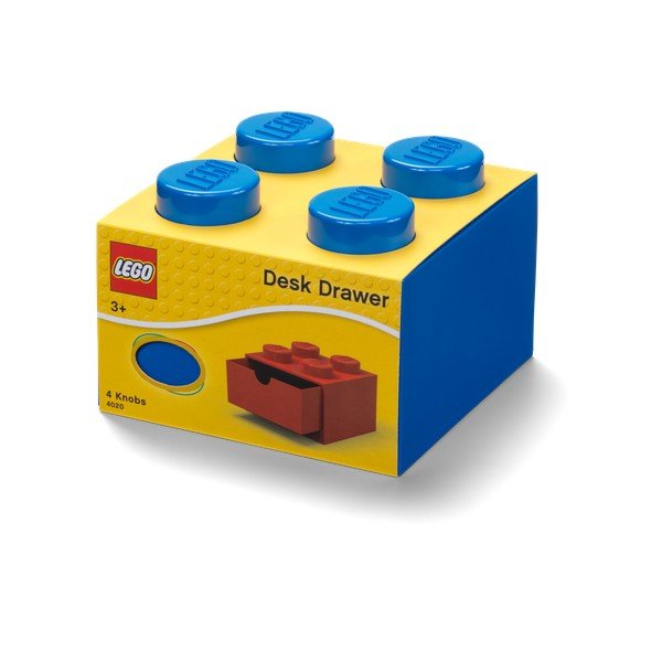 Mėlyna rašomojo stalo dėžutė su stalčiumi LEGO®, 15 x 16 cm-image-4