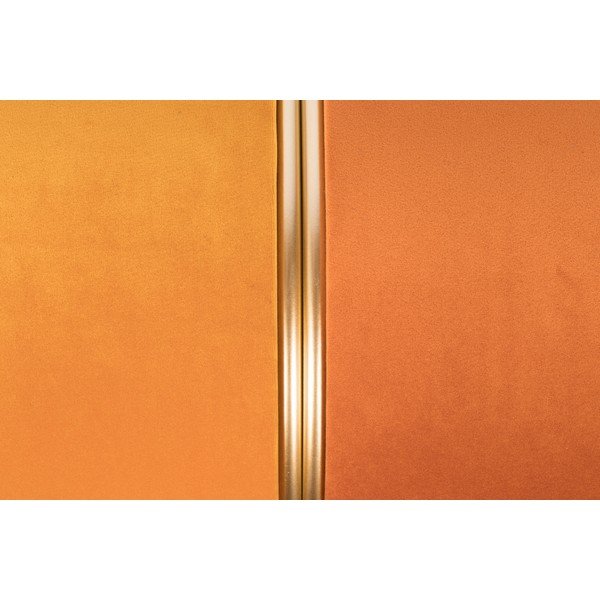 Oranžinės spalvos iš velveto pufas Bubbly – White Label-image-4