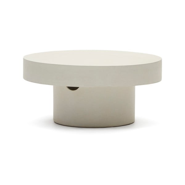 Iš betono apvalios formos sodo kavos staliukas ø 66 cm Aiguablava – Kave Home