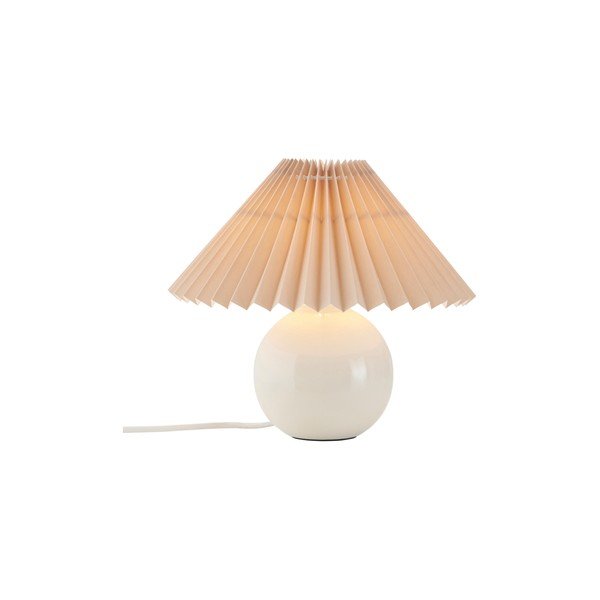 Smėlio spalvos/kreminės spalvos iš tekstilės stalinis šviestuvas (aukštis 22 cm) Mimmi – Ellos Home-image-3