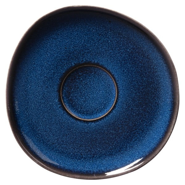 Tamsiai mėlyna molinė lėkštė Villeroy & Boch Like Lave, 15,5 x 15 cm