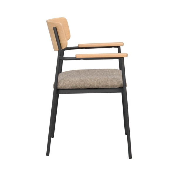 Valgomojo kėdės smėlio spalvos/natūralios spalvos 2 vnt. Maymont – Rowico-image-3