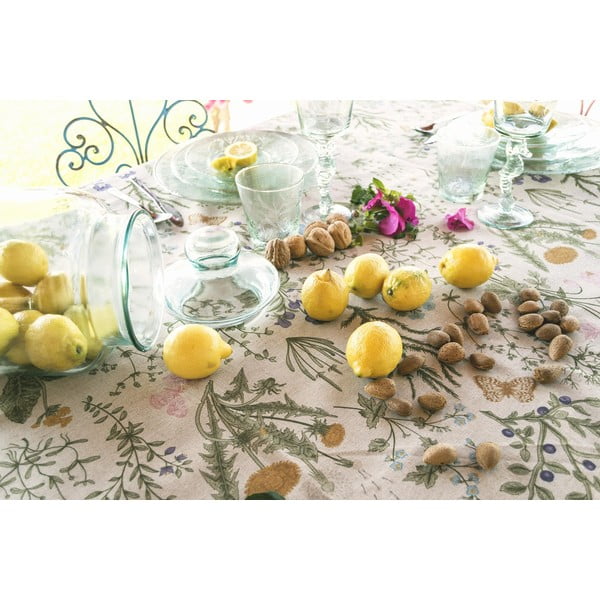 Staltiesė su linine medžiaga Surdic Botanic Herbs, 140 x 140 cm-image-1