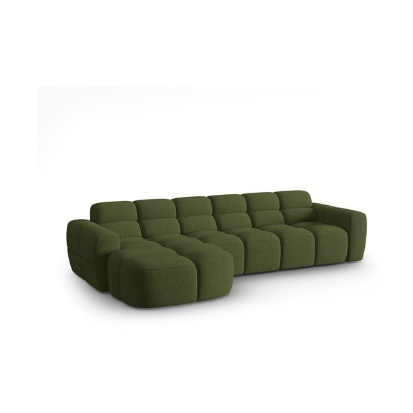 Kampinė sofa žalios spalvos Lisa – Micadoni Home-image-3