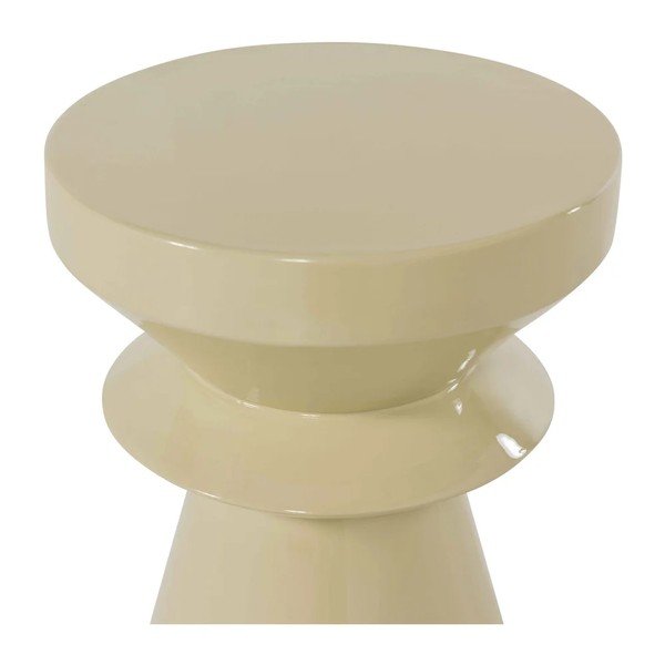 Iš metalo apvalios formos šoninis stalas ø 30 cm Fedde – WOOOD-image-3