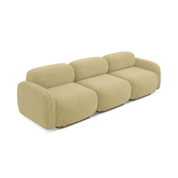 Geltonos spalvos sofa 270 cm Ailani – Makamii-image-3