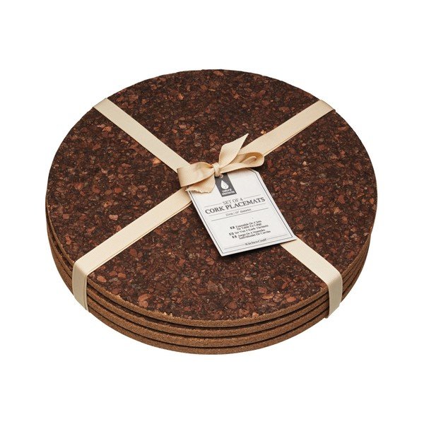 4 kamštinių kilimėlių rinkinys "Kitchen Craft Natural Elements", 25 cm-image-2