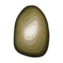 Rankų darbo žalios spalvos iš vilnos kilimas 200x290 cm Puddle Ombre  – Flair Rugs