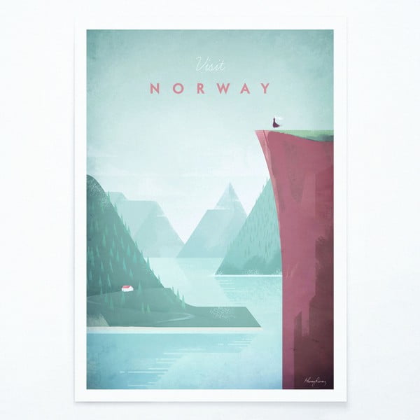 Plakatas Travelposter Norway, 50 x 70 cm