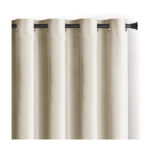 Smėlio spalvos iš velveto pritemdymas (dalinis užtemimas) užuolaida 140x270 cm Eyelets – Restilo