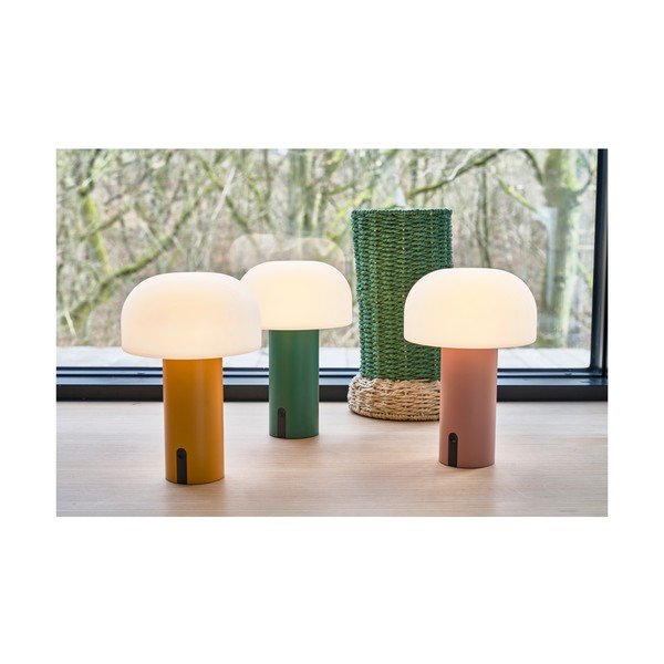 Stalinis šviestuvas baltos spalvos/oranžinės spalvos LED (aukštis 22,5 cm) Styles – Villa Collection-image-2