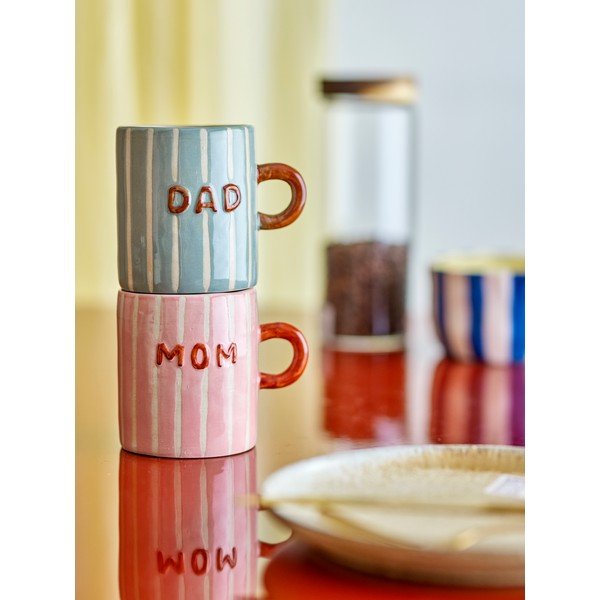 Rožinės spalvos iš keramikos puodelis 325 ml Cherish – Bloomingville-image-4