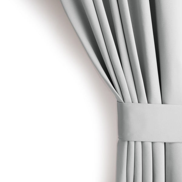 Šviesiai pilkos spalvos pritemdymas (dalinis užtemimas) užuolaida 140x270 cm Kierra – Restilo-image-4