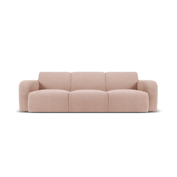 Sofa rožinės spalvos iš boucle 235 cm Molino – Micadoni Home