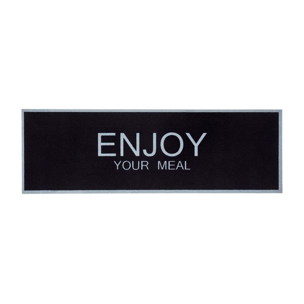 Juodos spalvos kilimėlis Zala Living Enjoy, 50 x 150 cm-image-4