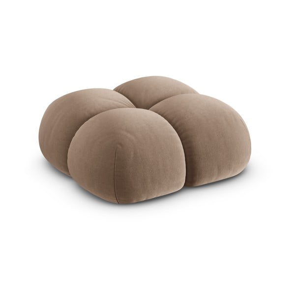 Rudos spalvos iš velveto taburetė Loretto – Cosmopolitan Design-image-2