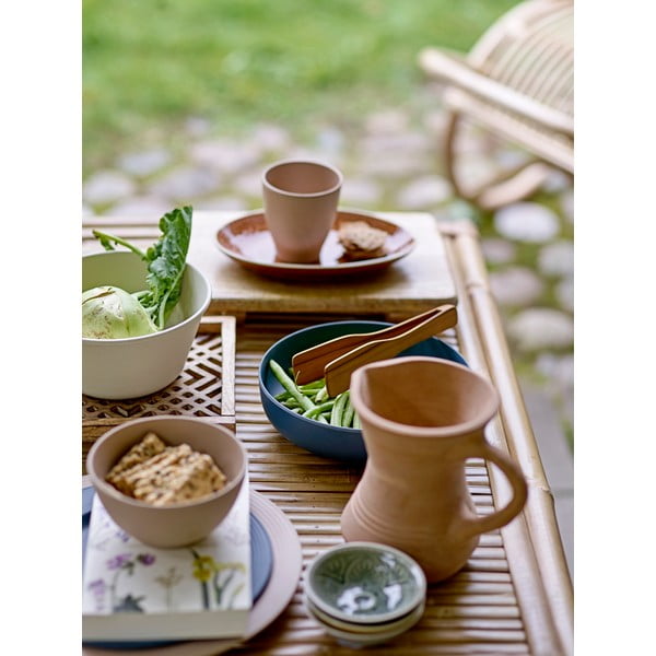 Raudonai ruda akmens masės desertinė lėkštė Bloomingville Rani, ø 20 cm-image-2