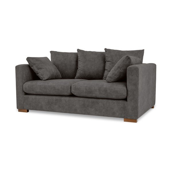 Iš dirbtinės odos sofa antracito spalvos 175 cm Hamburg – Scandic-image-2