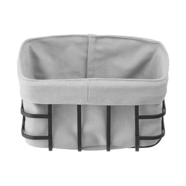 Juodai pilka konditerijos krepšelis su tekstiliniu pamušalu Hendi, 19 x 19 cm-image-1