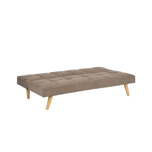 Smėlio spalvos iš šenilinio audinio sulankstoma sofa 175 cm – Ixia-image-3